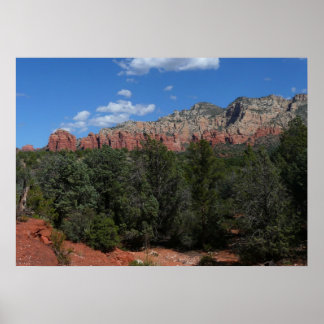 Panorama of Red Rocks in Sedona Arizona Poster