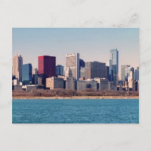 Panorama of the Chicago skyline Postcard