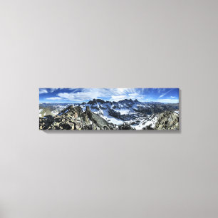Panorama of the Minarets and Iceberg Lake - Sierra Canvas Print
