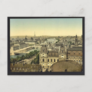 Panorama of the seven bridges, Paris, France class Postcard