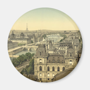 Panorama of the Seven Bridges, Paris, France Magnet
