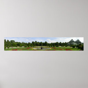 Panorama Palmenhaus In Park Of Schönbrunn Poster