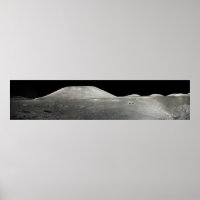 Panorama Snapshot of Apollo 17 Moon Landing Rover