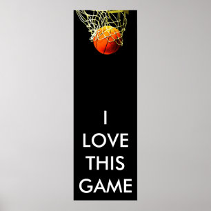 Panoramic Basketball Poster