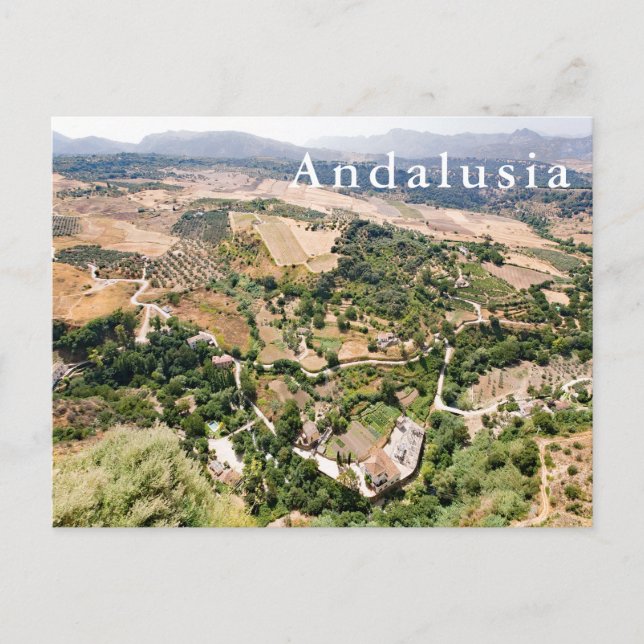 Panoramic landscape. Andalusia. Ronda. Postcard (Front)
