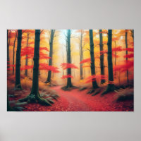 Panoramic Landscape Autumn Forest Nature Tranquil