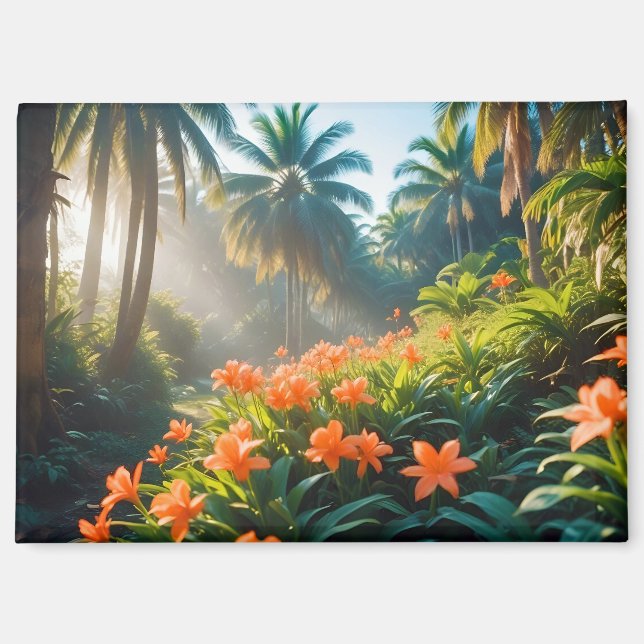 Panoramic Landscape Forest Nature Tranquil Scenery Magnet (Front)