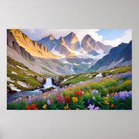 Panoramic Landscape Meadow Valley Nature Tranquil
