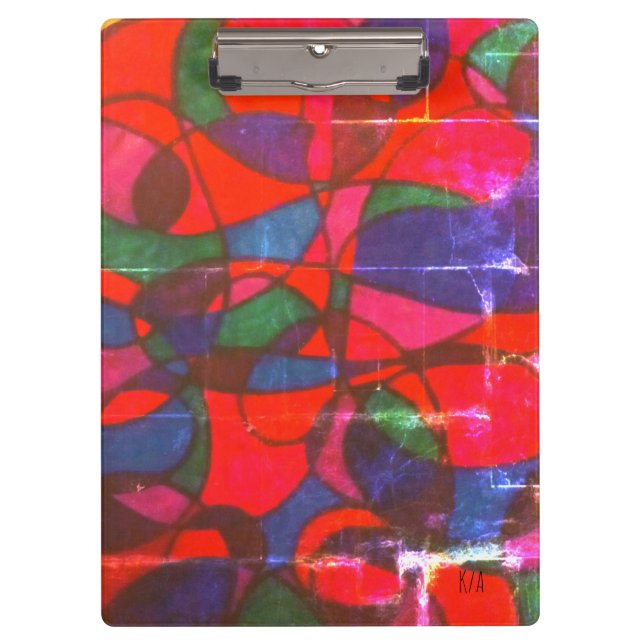 Panoramic multi-colour tessellation  clipboard (Front)