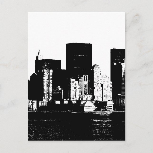 Panoramic New York City Postcard (Front)