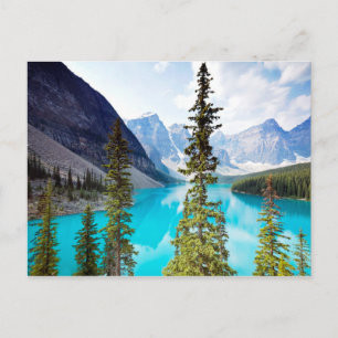 Panoramic of Moraine Lake Valley of Ten Peaks Postcard