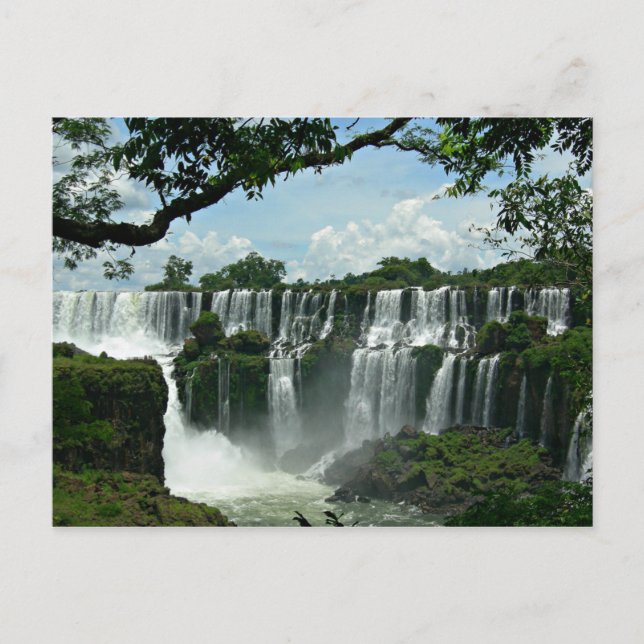 Panoramic Of The Iguazu Falls Postcard (Front)