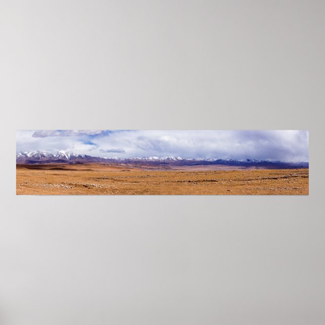 Panoramic of tibetan landscape poster (Front)