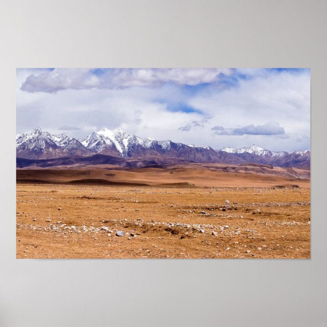 Panoramic of tibetan landscape poster (Front)