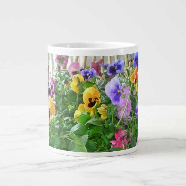 Panoramic Pansies Speciality Mug (Front)
