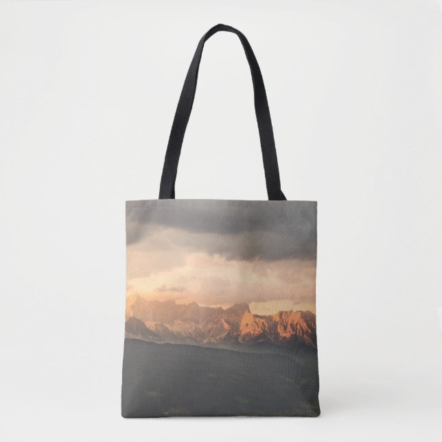PANORAMIC PHOTOGRAPHY OF MOUNTAIN TOTE BAG (Front)