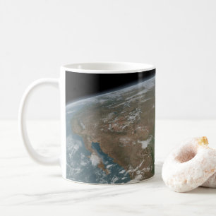 Panoramic Planet Earth And The Us. 2 Coffee Mug