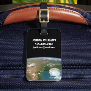Panoramic Planet Earth And The Us. Luggage Tag
