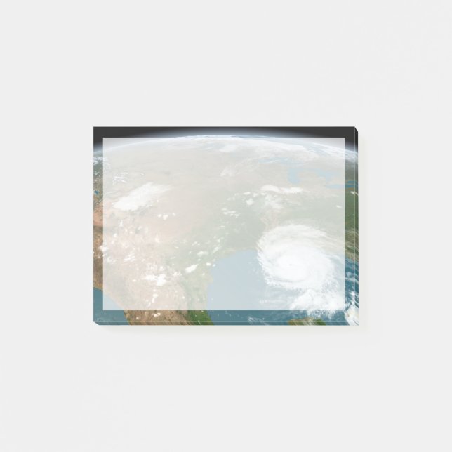 Panoramic Planet Earth And The Us. Post-it Notes (Front)