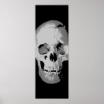 Panoramic Skull Poster - Black & White Pop Art, Fa<br><div class="desc">Fantasy Art Skull Skeleton Poster Print - Heavy Metal Punk Rock College Retro Art</div>