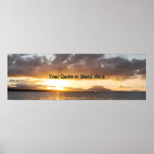 Panoramic Sunset Poster