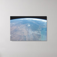 Panoramic Texas And The Gulf Of Mexico