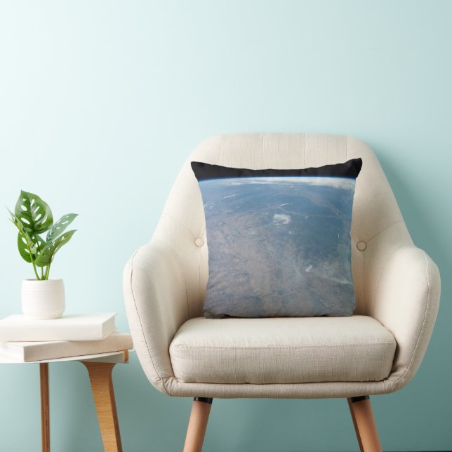 Panoramic Texas And The Gulf Of Mexico Cushion (Chair)