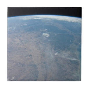 Panoramic Texas And The Gulf Of Mexico Tile