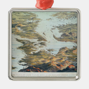 Panoramic view from Spithead to St. Petersburg Metal Tree Decoration