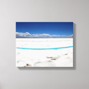 Panoramic View Of Argentinian Salt Flats Canvas Print