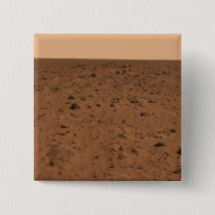 Panoramic view of Bonneville Crater 15 Cm Square Badge