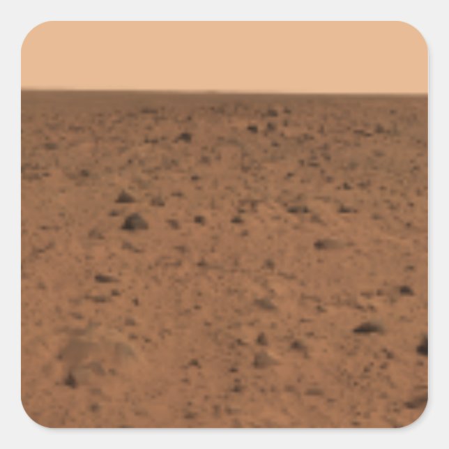 Panoramic view of Bonneville Crater Square Sticker (Front)