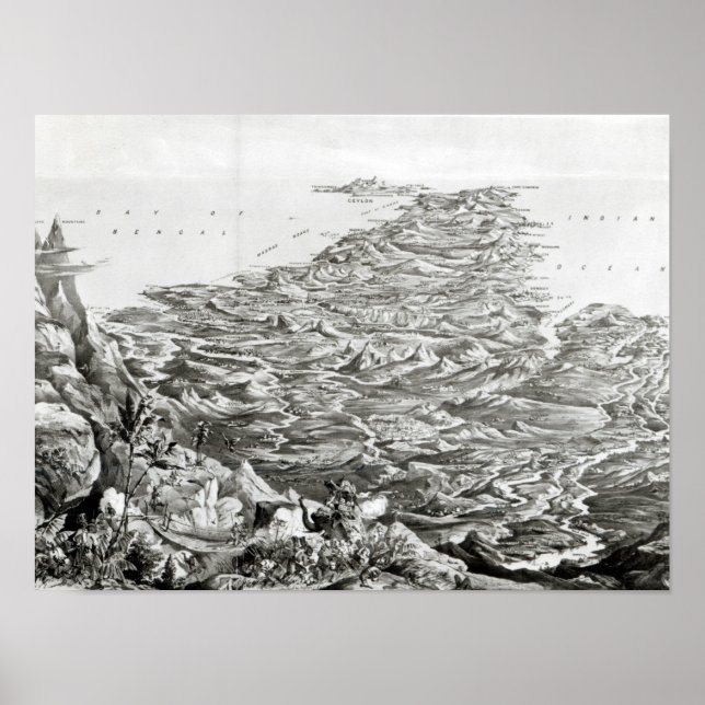 Panoramic view of India Poster (Front)