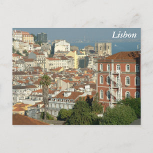 Panoramic view of Lisbon Postcard