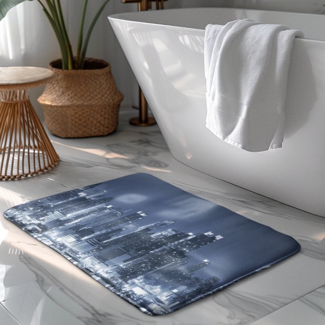 Panoramic View of Manhattan New-York City Bath Mat (Creator Uploaded)