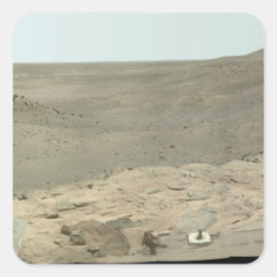Panoramic view of Mars 2 Square Sticker