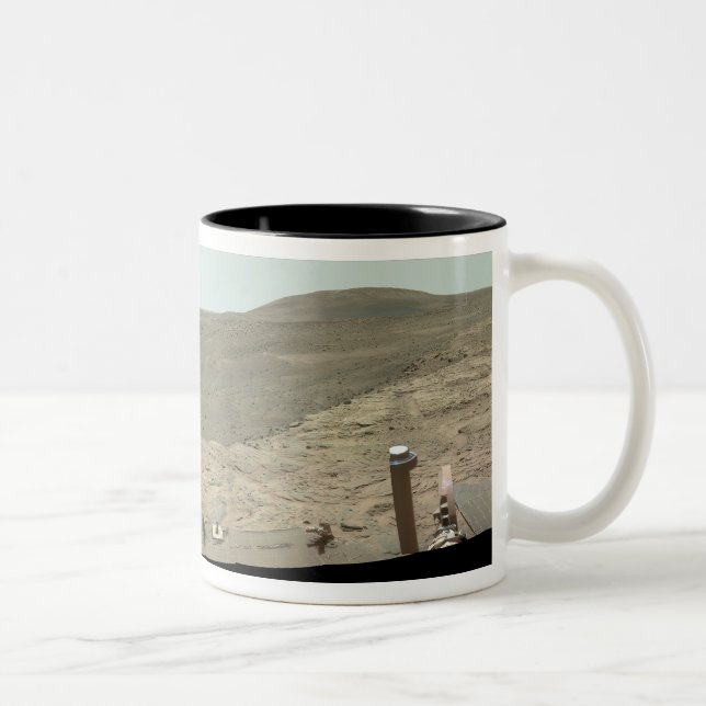 Panoramic view of Mars 2 Two-Tone Coffee Mug (Right)