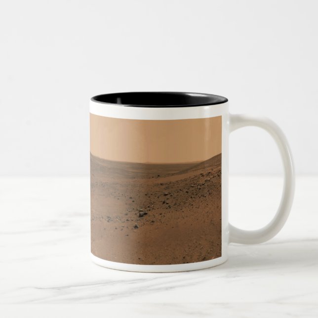Panoramic view of Mars 8 Two-Tone Coffee Mug (Right)
