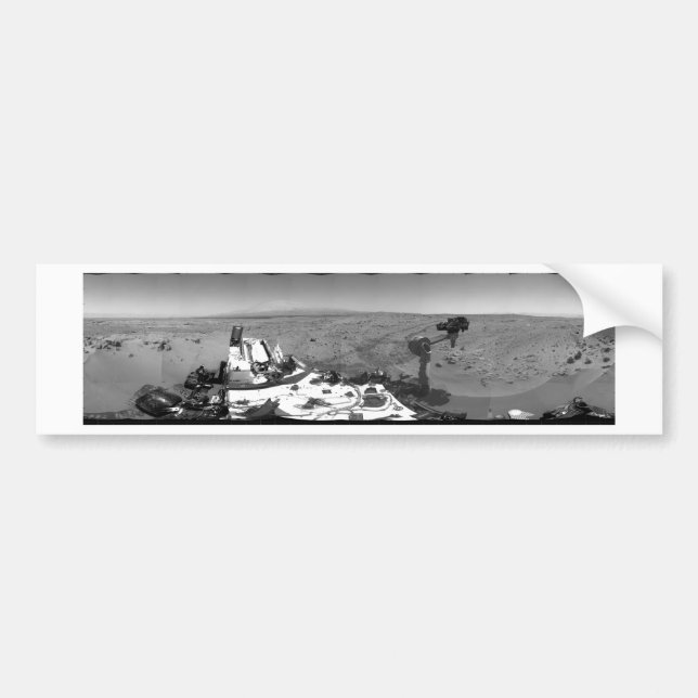 Panoramic View of Mars Bumper Sticker (Front)