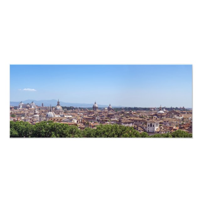 Panoramic view of Rome from Castel Sant'Angelo Photo Print (Front)