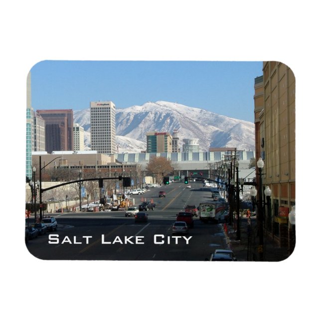 Panoramic View of Salt Lake City Magnet (Horizontal)