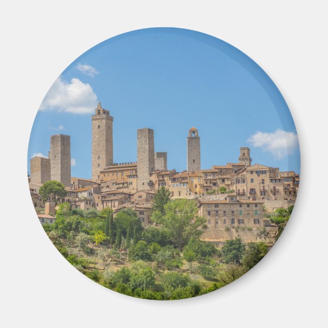 Panoramic view of San Gimignano Tuscany Italy Magnet (Front)
