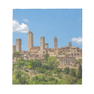 Panoramic view of San Gimignano Tuscany Italy Notepad