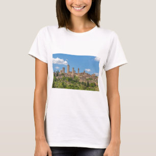 Panoramic view of San Gimignano Tuscany Italy T-Shirt