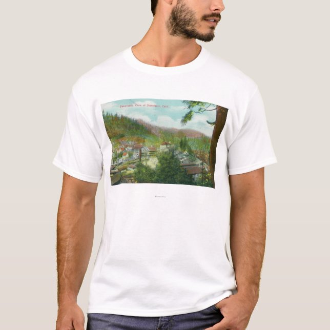 Panoramic View of the CityDunsmuir, CA T-Shirt (Front)