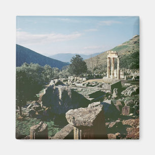 Panoramic view of the site with the tholos temple magnet