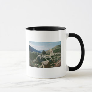 Panoramic view of the site with the tholos temple mug