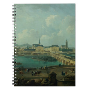 Panoramic View of Tours, 1787 (oil on canvas) Spiral Notebook