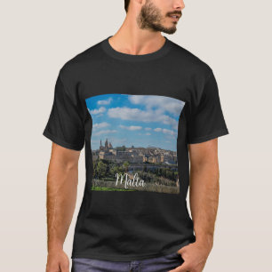 Panoramic view of Valletta old town in Malta T-Shirt