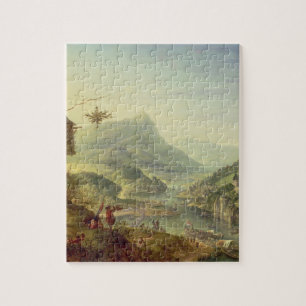 Panoramic view on the Rhine (pair with 59649) Jigsaw Puzzle
